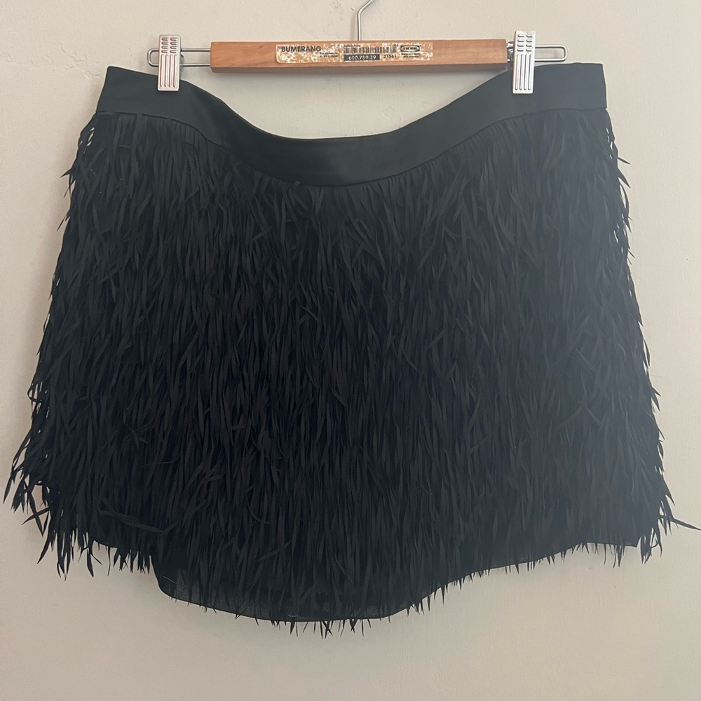Shag mini skirt